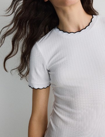 Tricou Reserved, alb