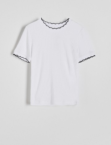 Tricou Reserved, alb
