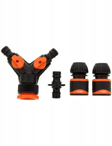 Set conectori irigare FERM, negru