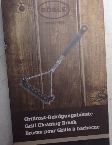 Perie pentru curatarea gratarului ROSLE, negru