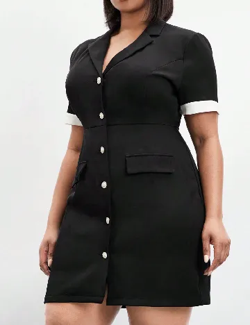 Rochie scurta SHEIN CURVE, negru