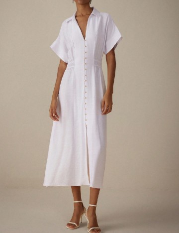Rochie medie SHEIN, alb