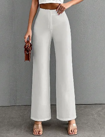 Pantaloni SHEIN, alb