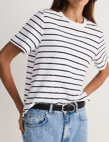 Tricou Reserved, alb