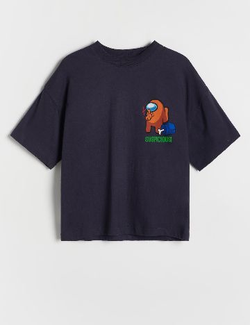 Tricou Reserved, bleumarin