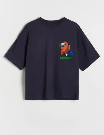 Tricou Reserved, bleumarin