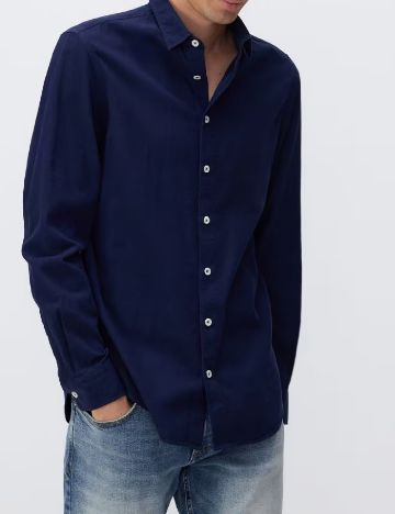Camasa Reserved, bleumarin