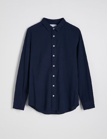 Camasa Reserved, bleumarin