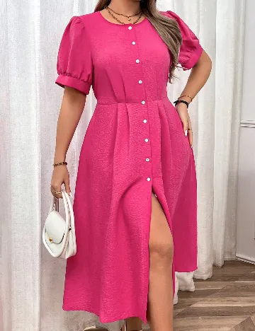 Rochie medie SHEIN CURVE, roz