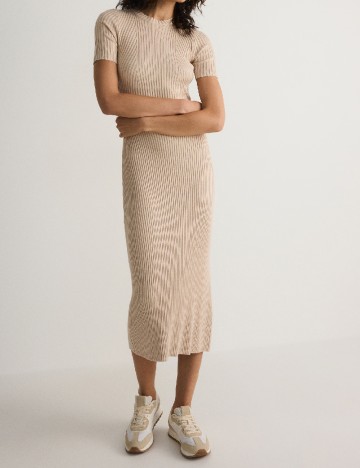 Rochie medie Reserved, crem