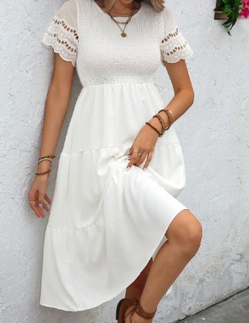 Rochie medie SHEIN, alb