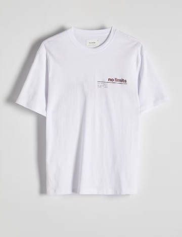 Tricou Reserved, alb