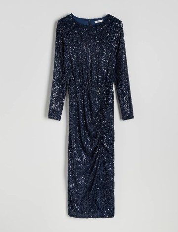Rochie medie Reserved, bleumarin inchis