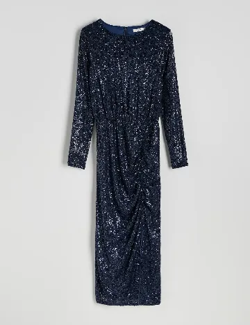 Rochie medie Reserved, bleumarin inchis
