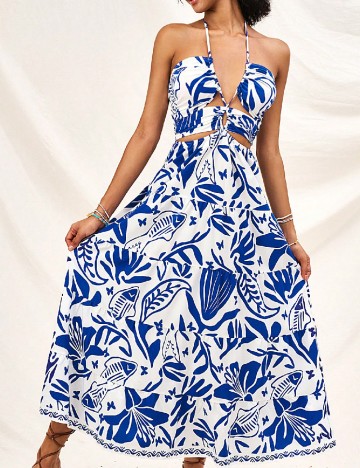 Rochie lunga SHEIN, albastru