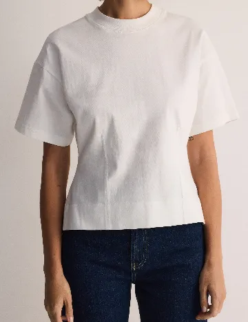 Tricou Reserved, alb