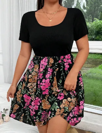 Rochie scurta SHEIN CURVE, negru