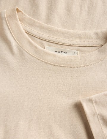 Tricou Reserved, crem