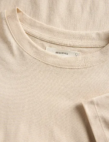 Tricou Reserved, crem