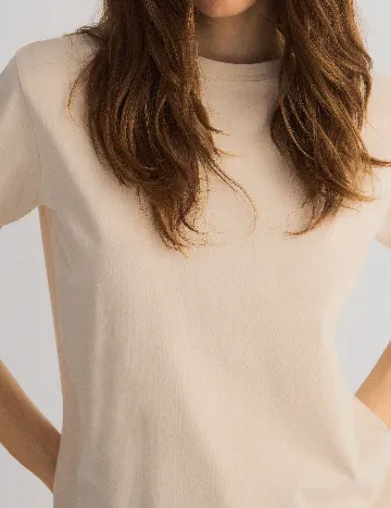Tricou Reserved, crem