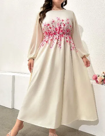 Rochie lunga SHEIN CURVE, crem