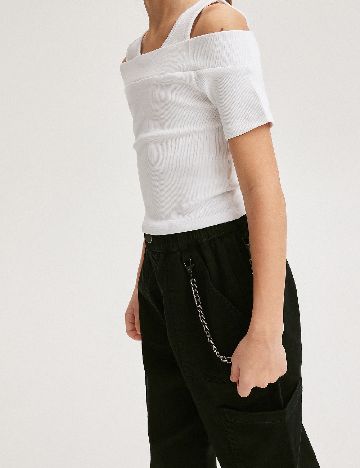 Pantaloni Reserved, negru