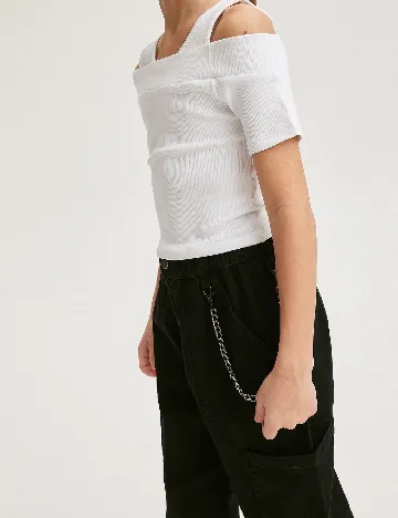 Pantaloni Reserved, negru