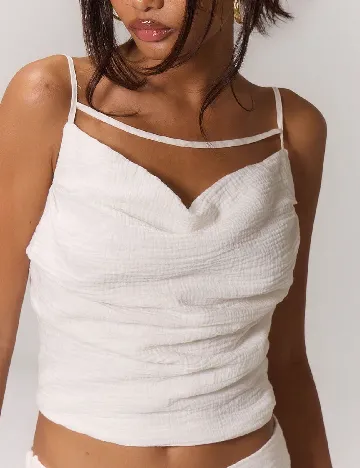 Top SHEIN, alb