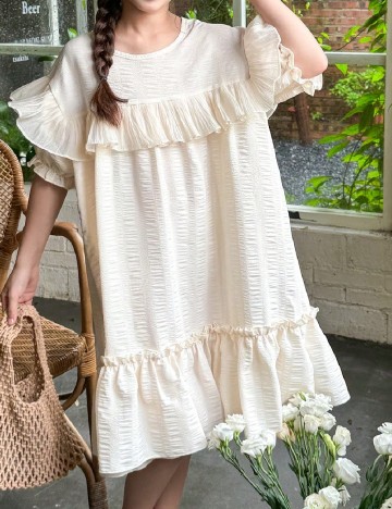 Rochie Shein Kids, crem