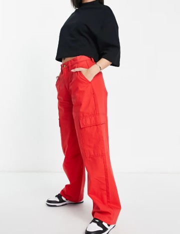 Pantaloni ASOS, rosu