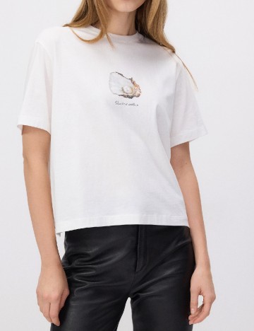 Tricou Reserved, alb