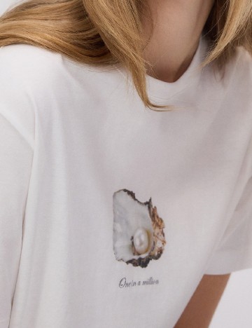 Tricou Reserved, alb