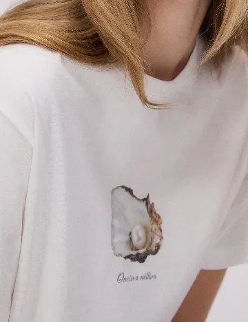 Tricou Reserved, alb