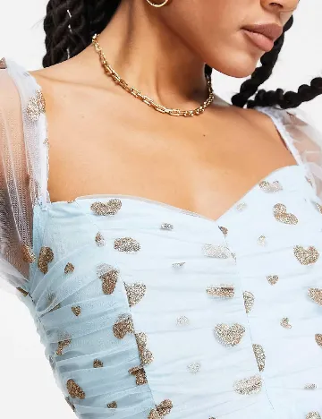 Rochie medie Collective The Label, bleu