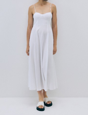 Rochie medie Reserved, alb