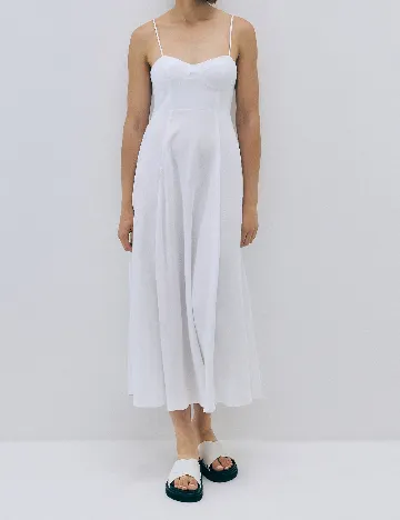Rochie medie Reserved, alb