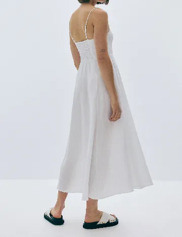 Rochie medie Reserved, alb