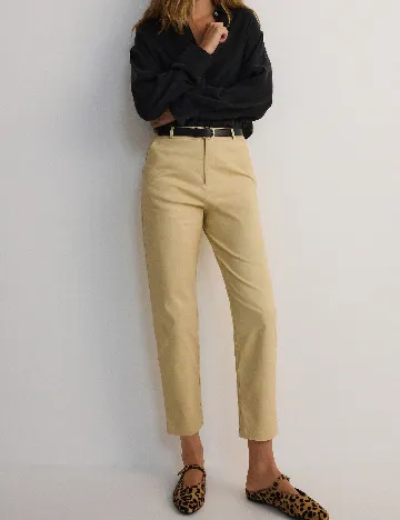 Pantaloni Reserved, crem