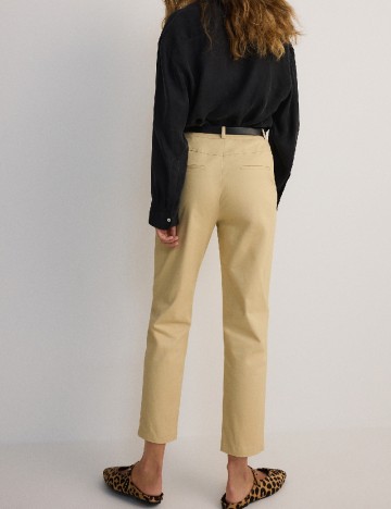 Pantaloni Reserved, crem