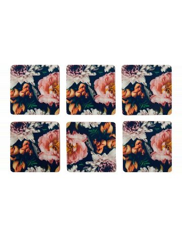 Set suporturi pahare 6 bucati OutletMag, floral