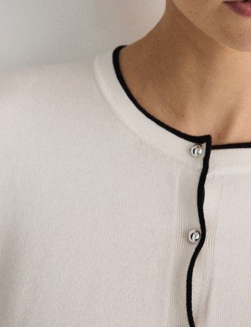 Cardigan Reserved, ecru