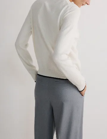Cardigan Reserved, ecru