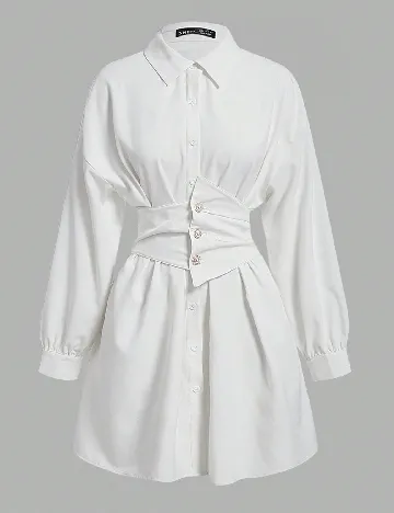 Rochie scurta SHEIN, ecru