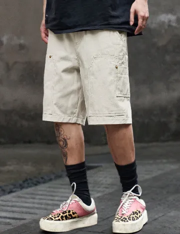 Pantaloni scurti SHEIN, crem