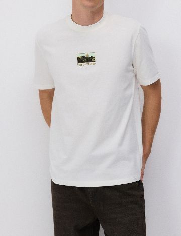 Tricou Reserved, alb