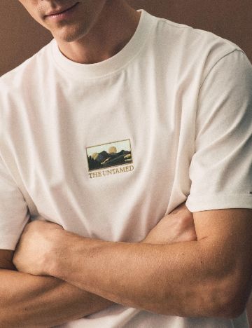 Tricou Reserved, alb