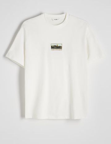 Tricou Reserved, alb