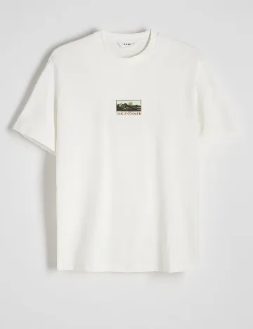 Tricou Reserved, alb