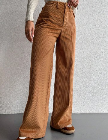 Pantaloni SHEIN, maro