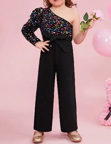Salopeta Shein Kids, negru